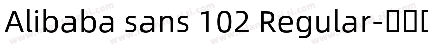 Alibaba sans 102 Regular字体转换